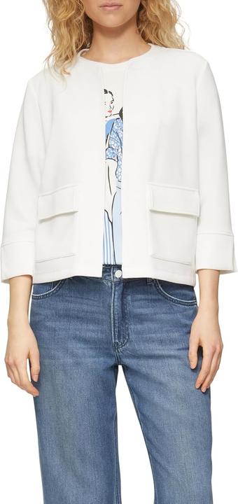 Produktbild s.Oliver Sweatshirt Jacke Scuba-Sweatjacke mit Faltendetail (42)