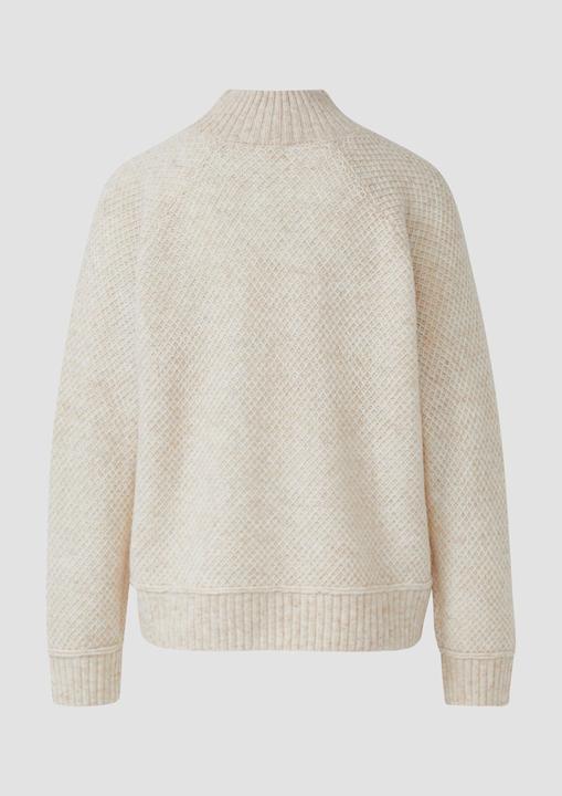 Image du produit s.Oliver Strickpullover Weicher Wollmix-Strickpullover mit Stehkragen (32)