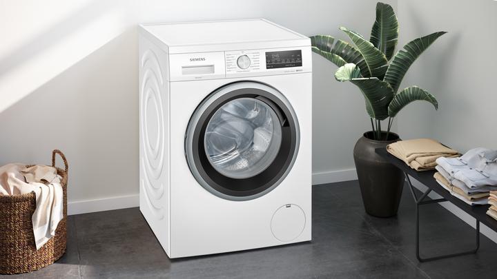 Produktbild Siemens iQ500, washing machine, frontloader fullsize, 8 kg, 1400 rpm, WU14UT71 (8 kg, Links)