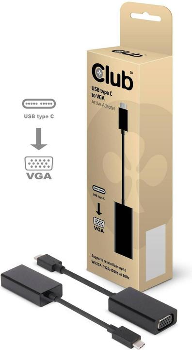 Produktbild Club 3D USB 3.1 Typ C zu (VGA, 10 cm)
