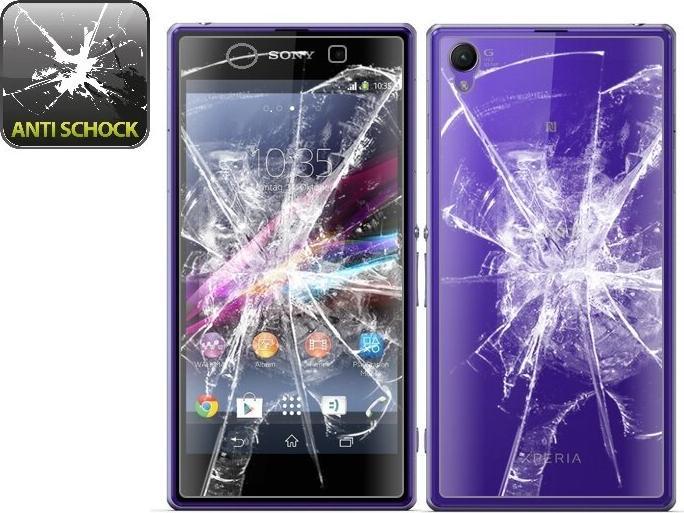Actual product image Protectorking 4x Panzerfolie Anti-Shock HD Klar (4 Piece, Sony Xperia Z2)
