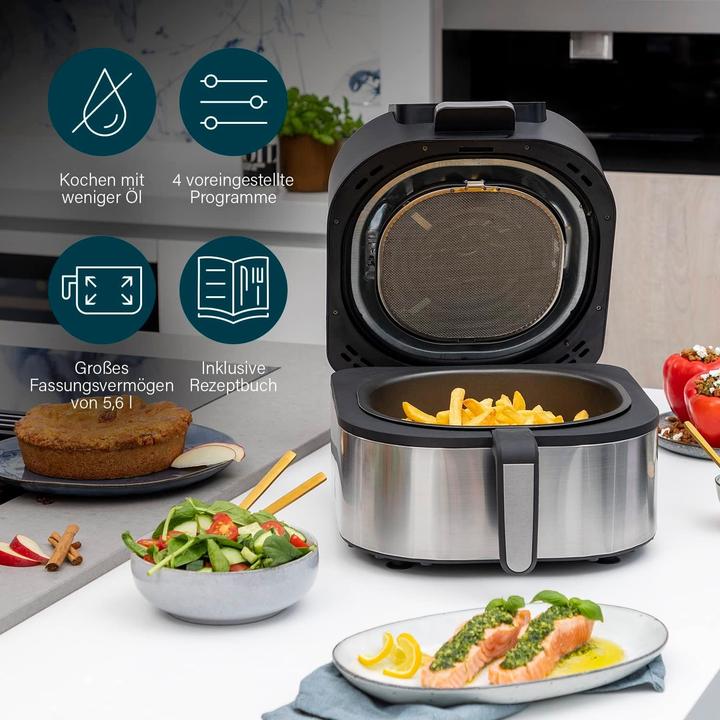 Productafbeelding Princess 01.182092.01.001 Airfryer Grill- 2 in 1- tempratuurmeter - 5,6 liter - 4 voorgeprogrammeerd