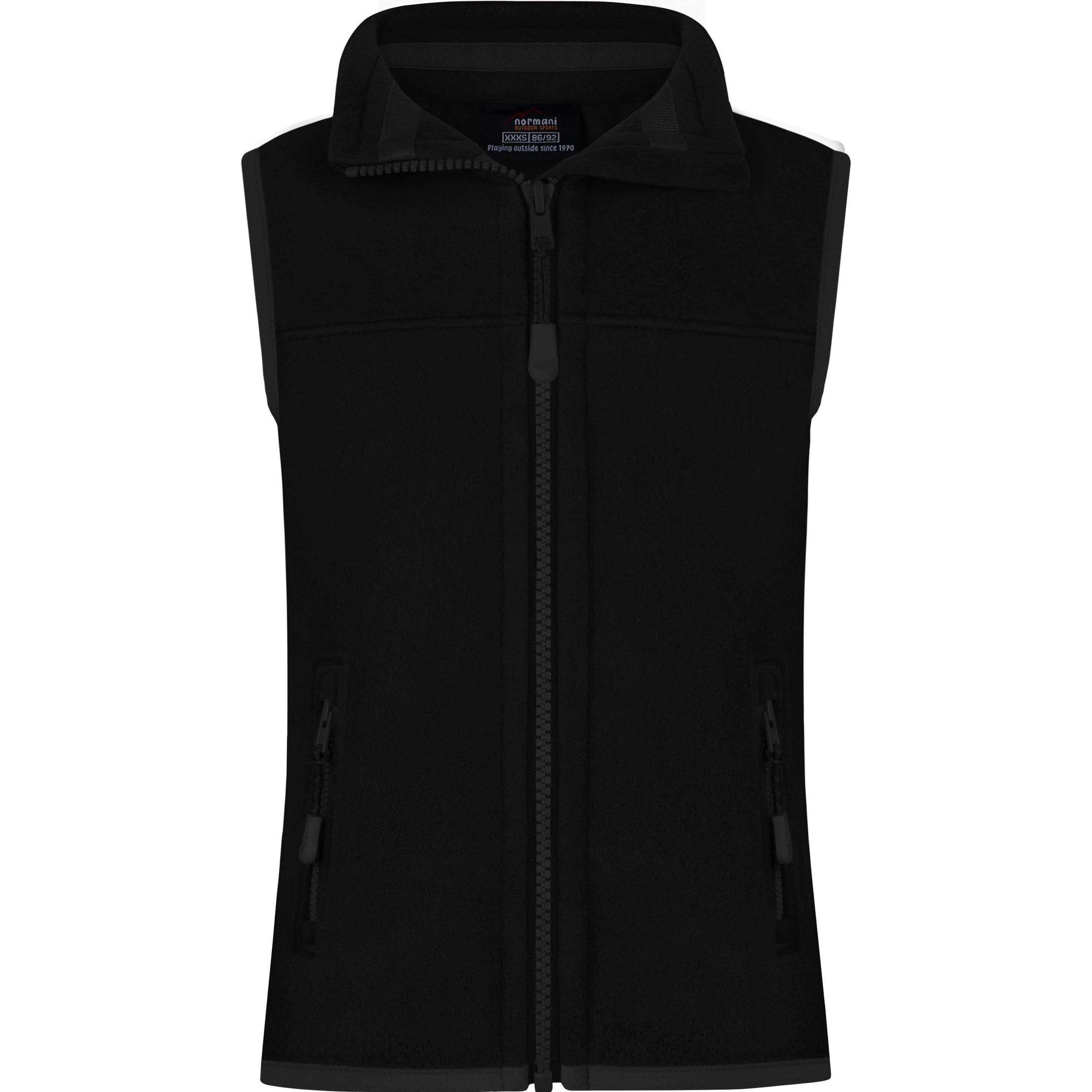 Thumbnail - Normani, Herren, Weste, Kinder Fleeceweste „Kiana“ - 9671, Schwarz, (104)