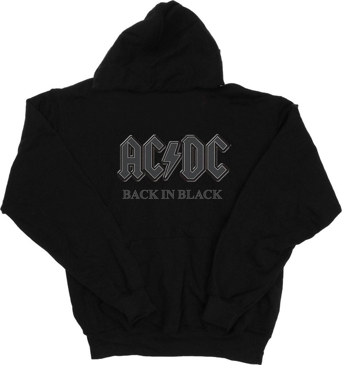 Immagine prodotto AC/DC Back In Black Felpa con Cappuccio Uomo (XL)