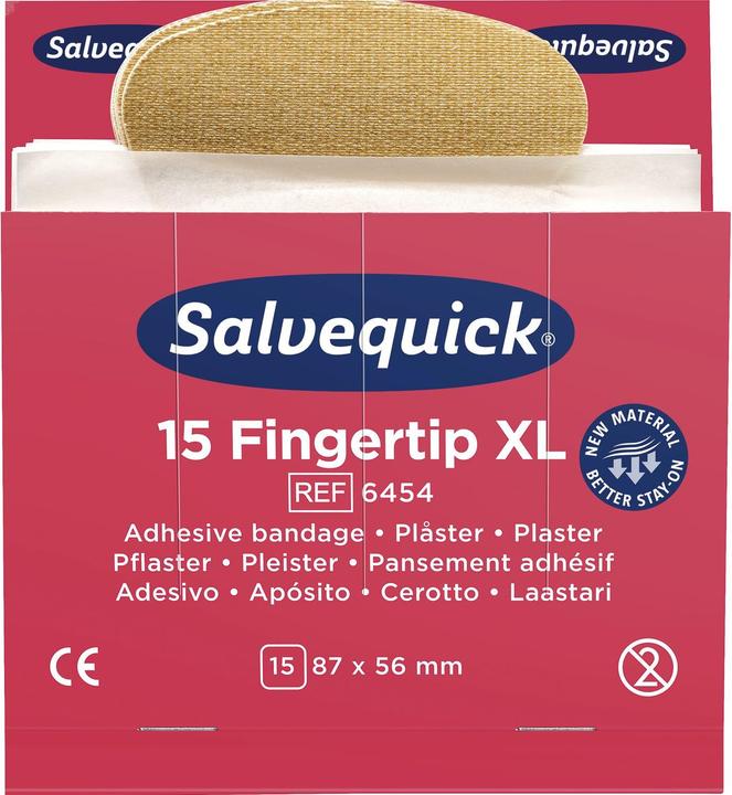 Actual product image Söhngen Refill for SALVEQUICK, 6 packs of fingertip plasters, 15 each, pack of 6. (6x)