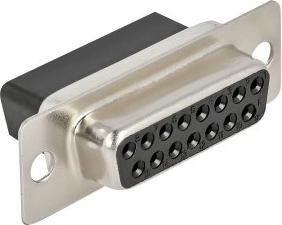 Actual product image Delock D-Sub 15 pin crimp socket, metal, 4 pieces