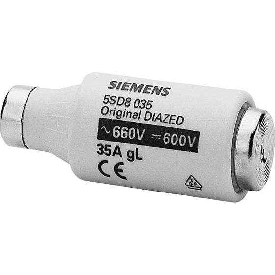 5x Siemens, Sicherung, SIEM 5SD8035 DIAZED-Sicherung 35A gG (Diazed-Sicherung, 35 A)
