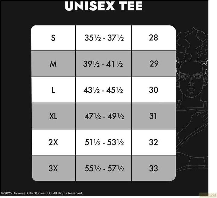 Produktbild Loungefly Universal Monsters by Tee T-Shirt Unisexe Bride of Frankenstein (S) (S)