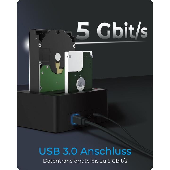 Image du produit Icy Box ICY BOX Klon- und DockingStation für 2,5" oder 3,5" SATA Laufwerke,IB-1232CL-U3