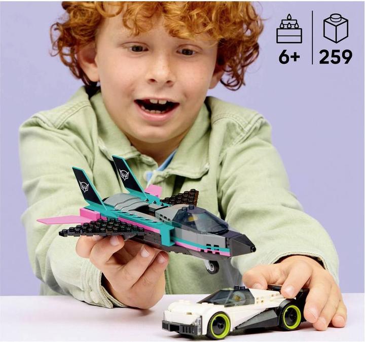 Actual product image LEGO Düsenflieger vs. Rennauto (60489, LEGO City)