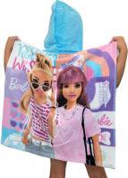 Produktbild Kids Euroswan Barbie - Badeponcho - rosa/türkis - ca. 60 x 120 cm (120 x 60 cm)