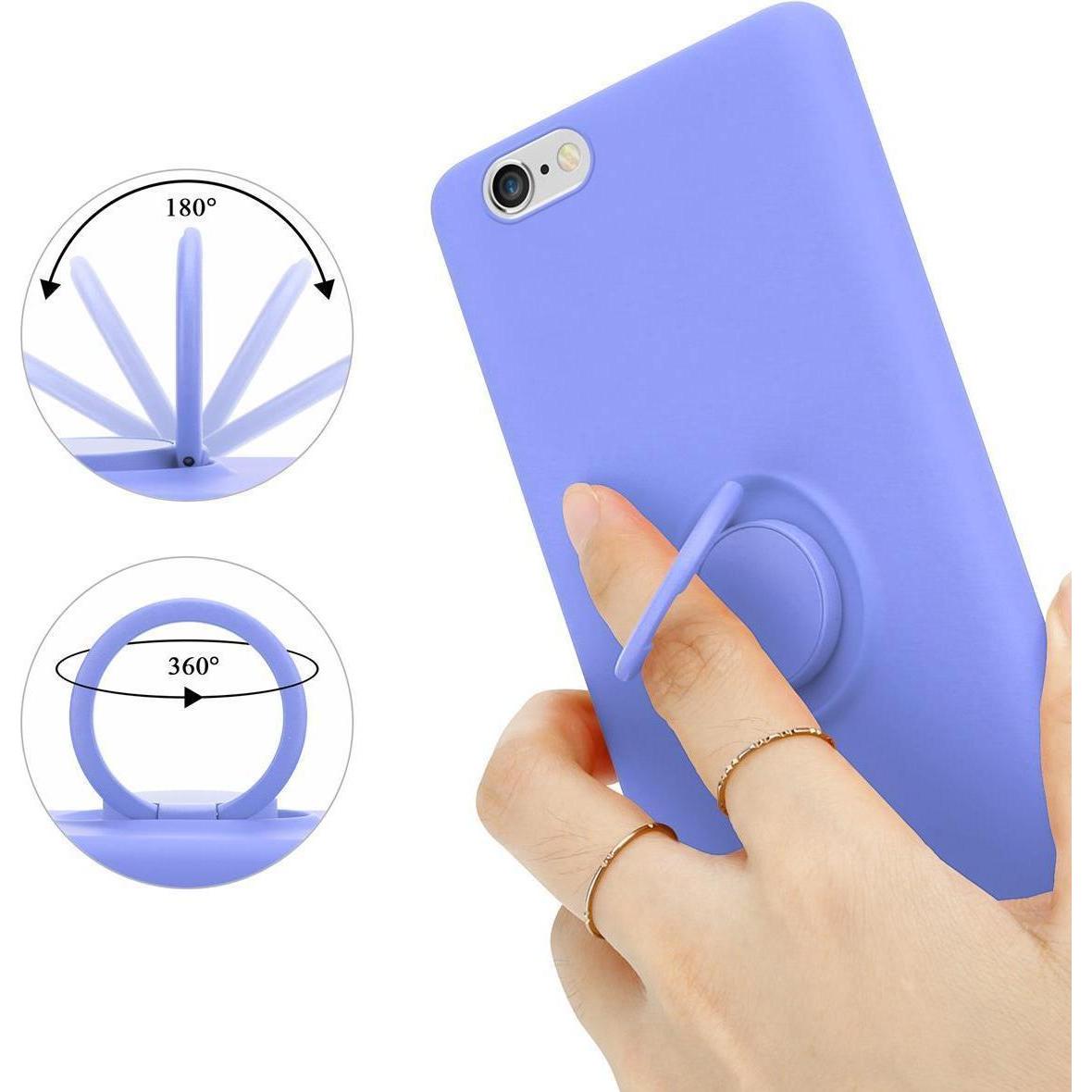 Thumbnail - Cadorabo TPU Liquid Ring Silicone Case Hülle (Apple iPhone 6), Smartphone Hülle, Violett