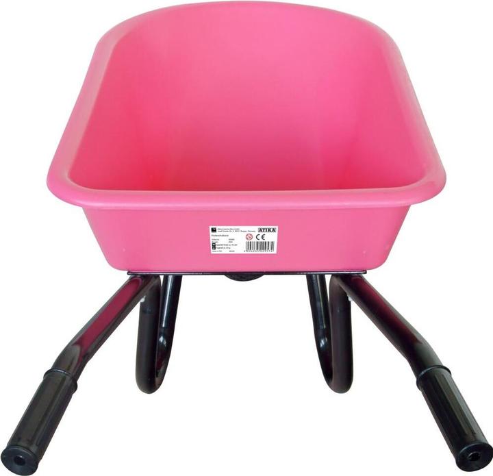 Produktbild FORT Kinderschubkarre 20 l rosa montiert mit PU-Rad