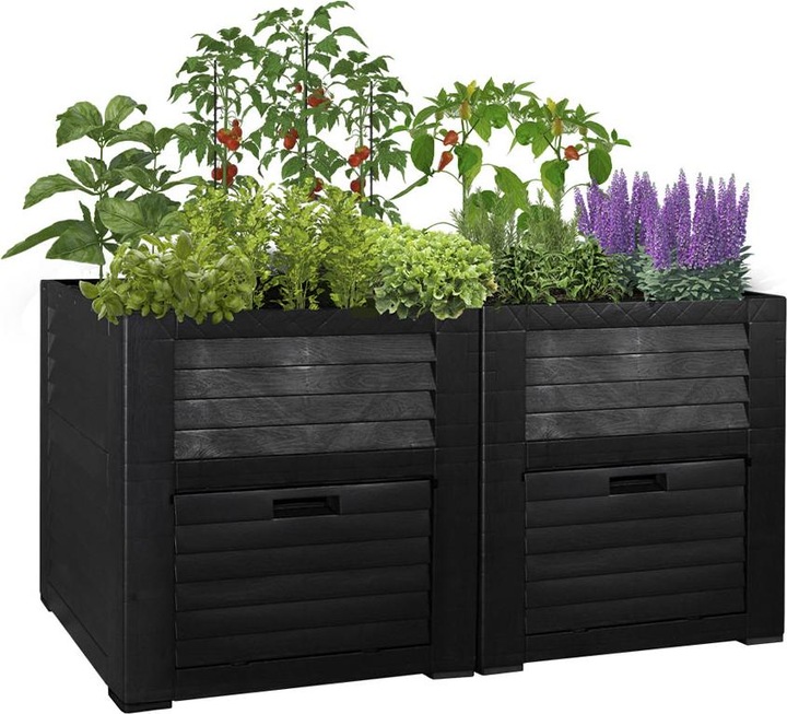 Actual product image Weber Home Raised bed with storage compartments
