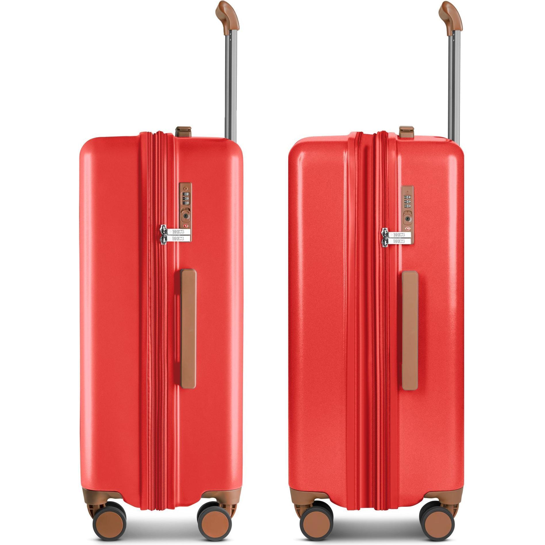 Thumbnail - Brics, Koffer, Ferrara 4 Rollen Trolley M 67 cm mit Dehnfalte, Rot, (72 l, M (50 - 90l))
