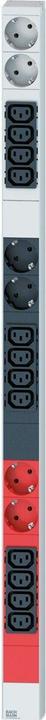 Produktbild Bachmann IT PDU ALU 0HE 12x C13 6x Schutzkontakt 3x 16A CEE rot