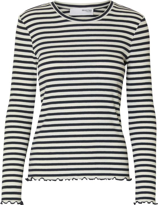 Image du produit Selected Femme Slfanna Ls Crew Neck Tee Str Noos (XL)