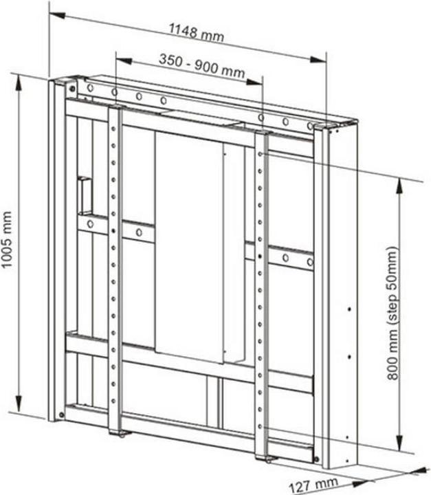 Produktbild Multibrackets M Motorized Wallmount 80 kg White HD (Wand, 110", 80 kg)