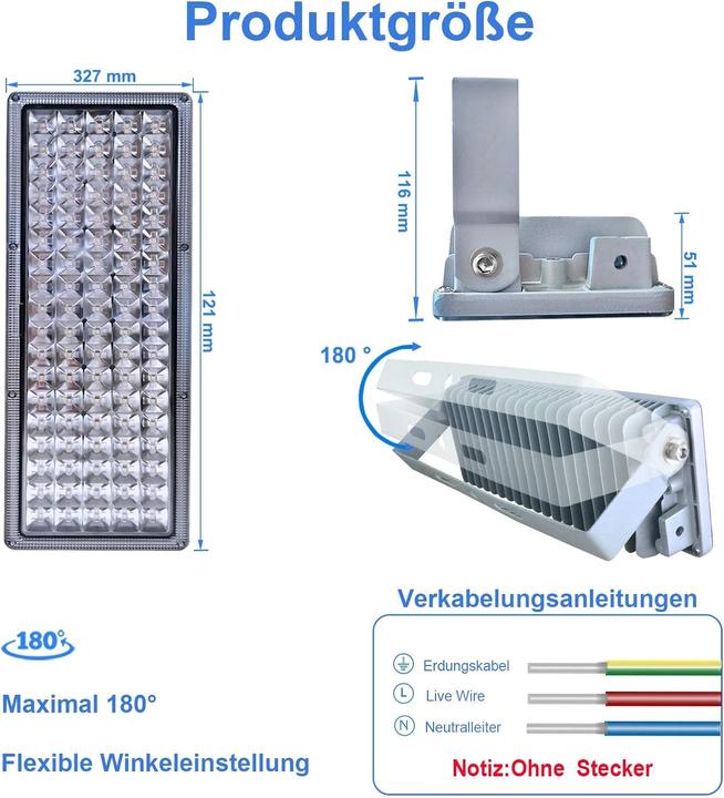 Actual product image Rugging Floodlight (10000 lm, IP67)
