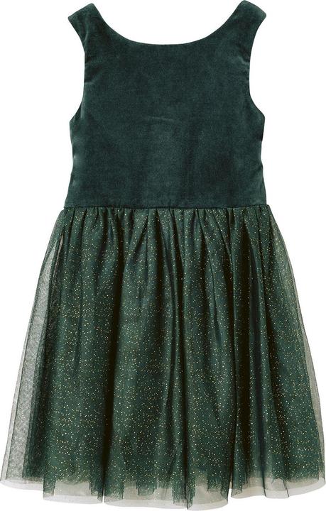 Vertbaudet Mädchen Weihnachtskleid aus Samt und Tüll