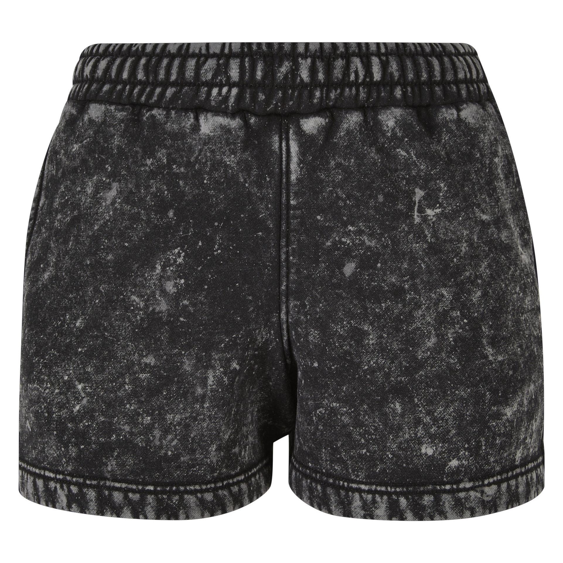 Urban Classics, Damen, Shorts, Ladies Towel Washed Sweat Shorts, Schwarz, (3XL)