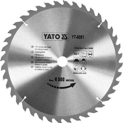 Immagine prodotto Yato LAMA TCT PER LEGNO 350X40TX30 MM