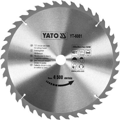 Thumbnail - Yato, Sägeblatt, TCT BLADE FOR WOOD 350X40TX30 MM