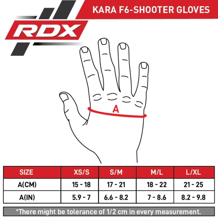 Actual product image Rdx Grappling Gloves Shooter F6 Matte Red Plus-S/M (S, M)