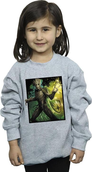 Actual product image Girls Guardians Of The Galaxy Groot Forest Energy Sweatshirt (116)