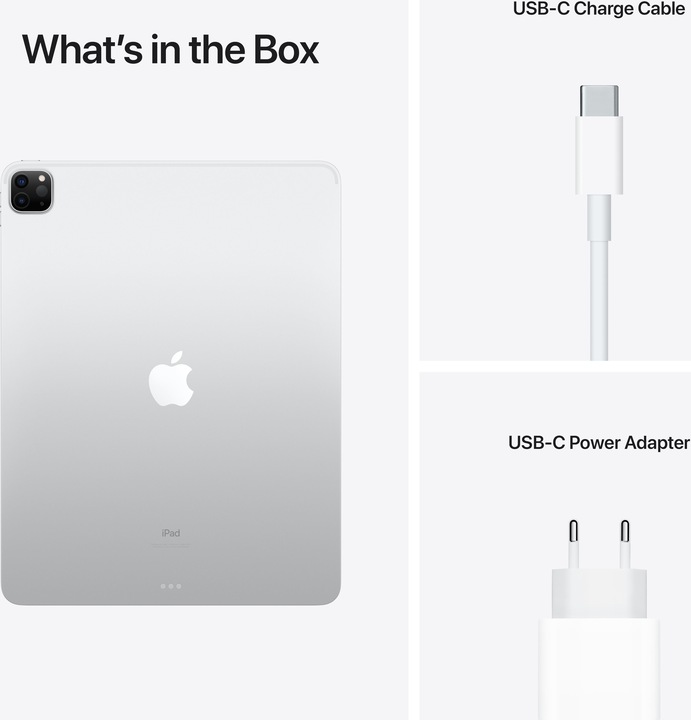 Produktbild Apple iPad Pro 2021 (5. Gen) (nur WLAN, 12.90", 1000 GB, Silver)
