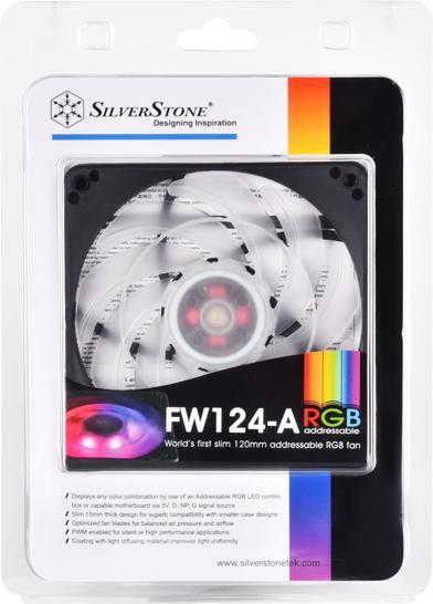 Actual product image Silverstone SST-FW124-ARGB FW Series PWM (120 mm, 1x)