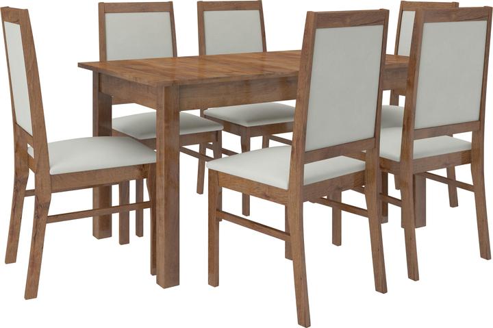 Actual product image ADRK Furniture RODOS 25 table and chair set (140 x 80 x 75 cm)
