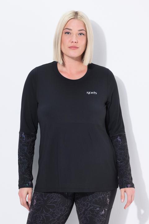 Immagine prodotto Ulla Popken Maglia classica e funzionale con maniche lunghe, scollo a girocollo e materiale riciclato (46, 48)