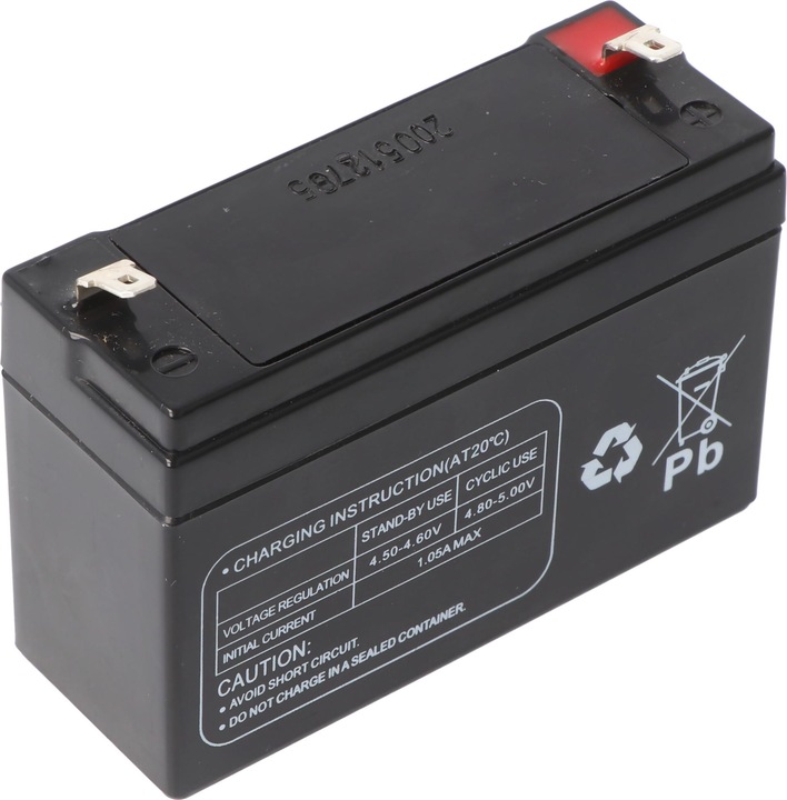Actual product image Multipower MP3.5-4 4V 3,5Ah Lead battery AGM lead gel battery 4,8mm plug contacts Faston, 4260476411663 (4 V, 3.50 Ah)