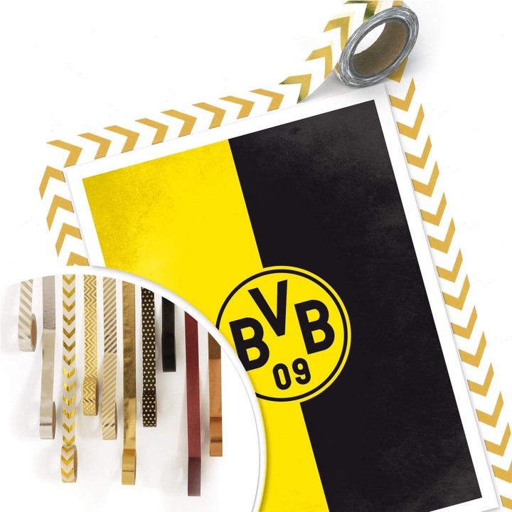 Produktbild Borussia Dortmund BVB Logo Gelb Schwarz (80 x 100 cm)