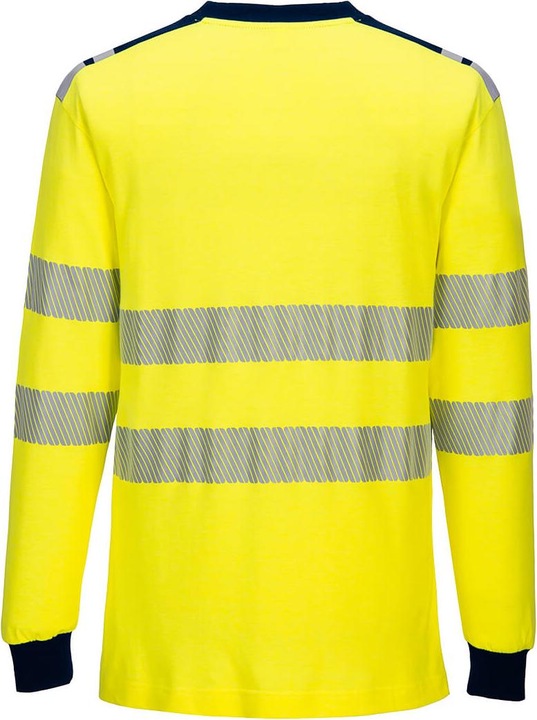 Produktbild Portwest Mens PW3 Flame Resistant Hi-Vis Long-Sleeved T-Shirt (XL)