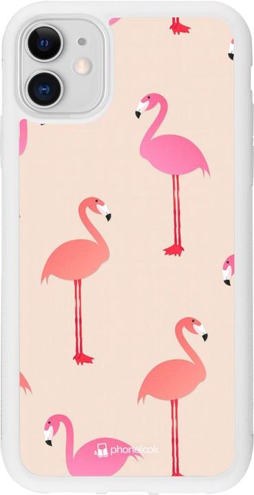 Immagine prodotto PhoneLook Cover Silicone Bianco Rosa Fenicotteri (Apple iPhone 11)