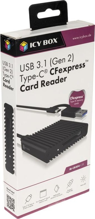 Actual product image Icy Box Kartenleser (USB 3.2 Gen 2, USB 3.1)