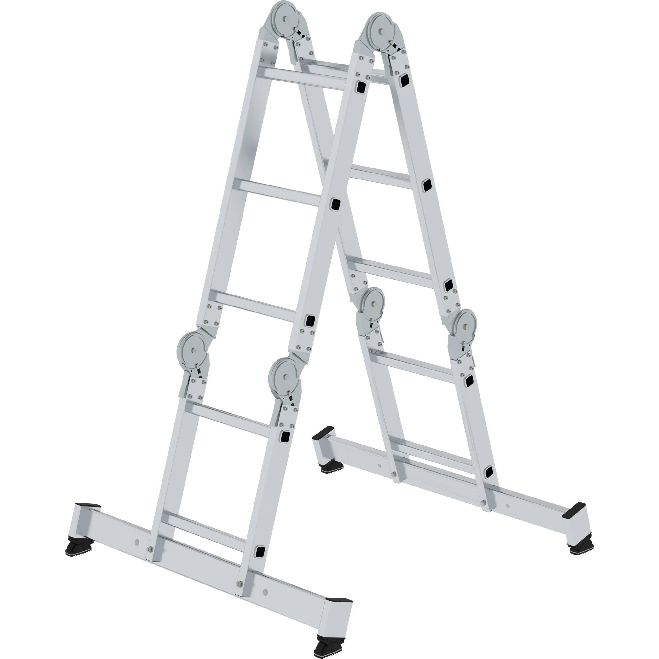 kaiserkraft: Scala a Pioli Multiuso 4 Sezioni con Traversine Nivello (3cm)