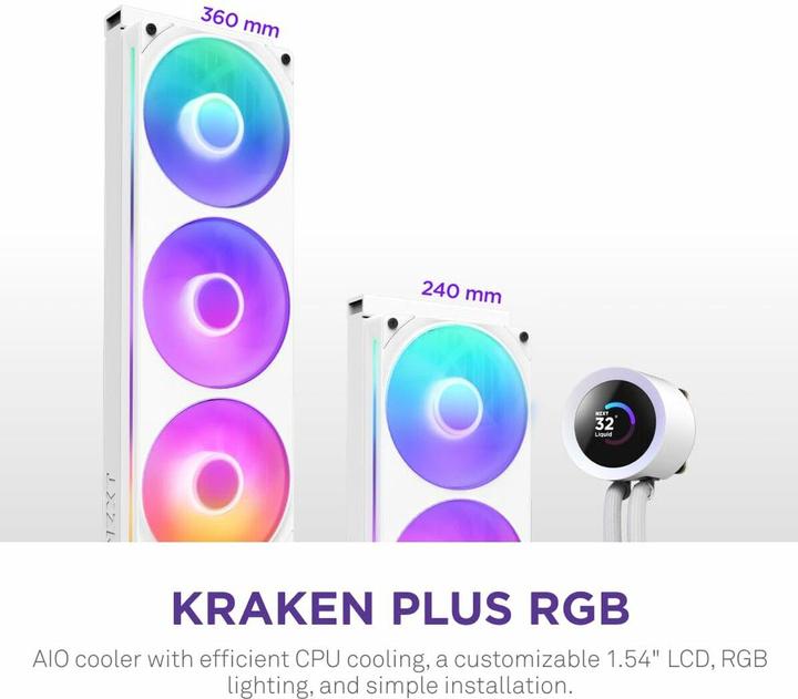 Actual product image NZXT Kraken Plus 360 RGB
