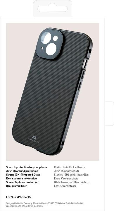 Actual product image Black Rock 360° Glass (Apple iPhone 15)