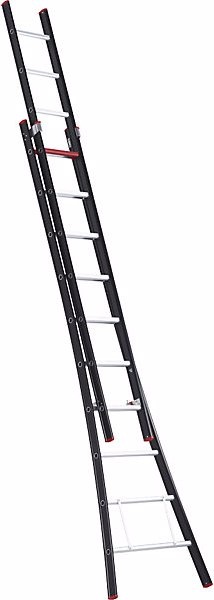 Actual product image Altrex Push-up ladder, 2 part, extendable, black, 2 x 10 rungs. (Shelf ladder, 515 cm)