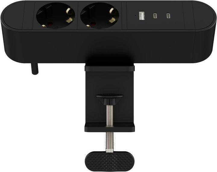 Productafbeelding MicroConnect Multi Desktop Power Socket 2 (2x, CEE 7/3, USB-A, USB-C, 1.80 m)