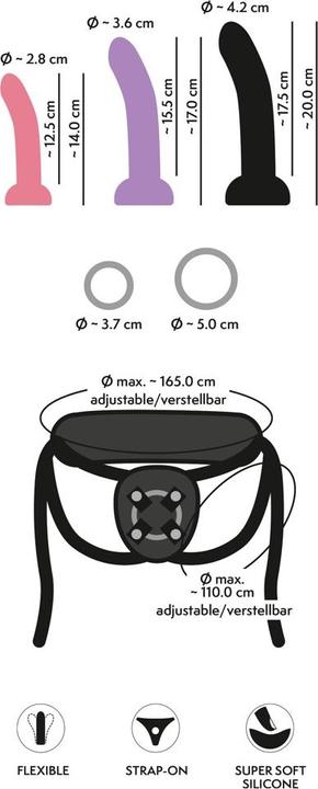 Actual product image You2Toys Strap-on set