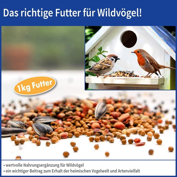 Immagine prodotto Spargimento di cibo per uccelli per tutto l'anno, 1 kg (1 x, 1 kg)