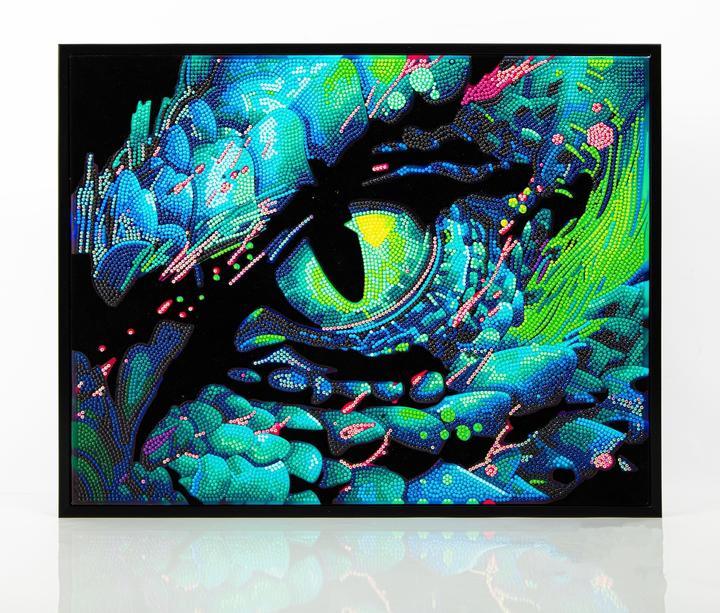 Diamond Dotz Diamond Painting Neon Drachenauge