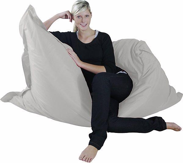 Immagine prodotto Kinzler Poltrona a sacco gigante XXL, largh. x prof. 1800 x 1400 mm, argento.