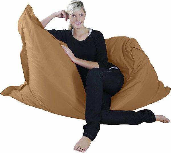 Immagine prodotto Kinzler Poltrona a sacco gigante XXL, largh. x prof. 1800 x 1400 mm, marrone chiaro.