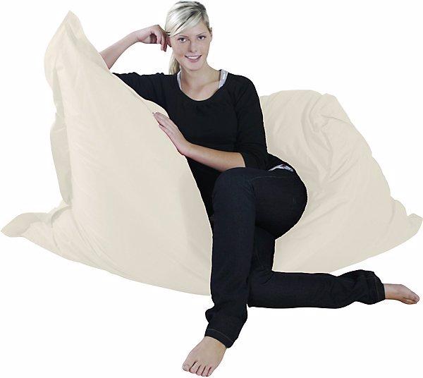 Immagine prodotto Kinzler Poltrona a sacco gigante XXL, largh. x prof. 1800 x 1400 mm, bianco naturale.