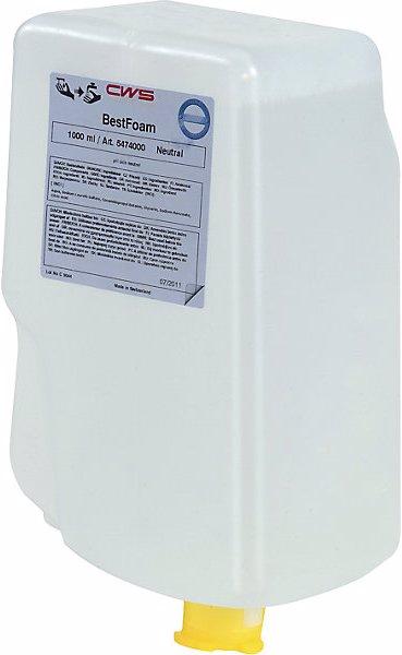 Image du produit CWS Savon mousse, lot de 12 bouteilles de 1 l, neutre, blanc crème. (1000 ml)